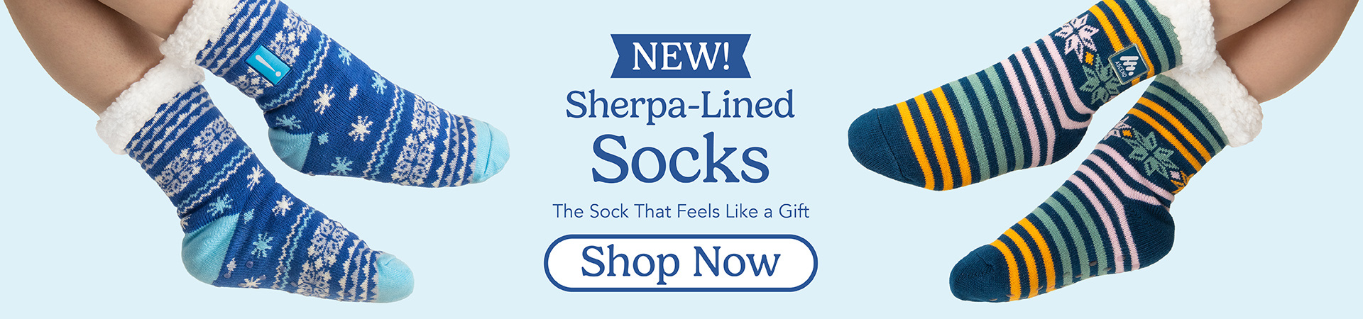 NEW! Sherpa-lined socks — the sock that feels like a gift